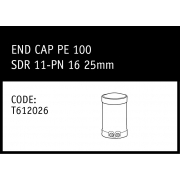 Marley Friatec End Cap PE100 SDR 11PN 16 25mm - T612026